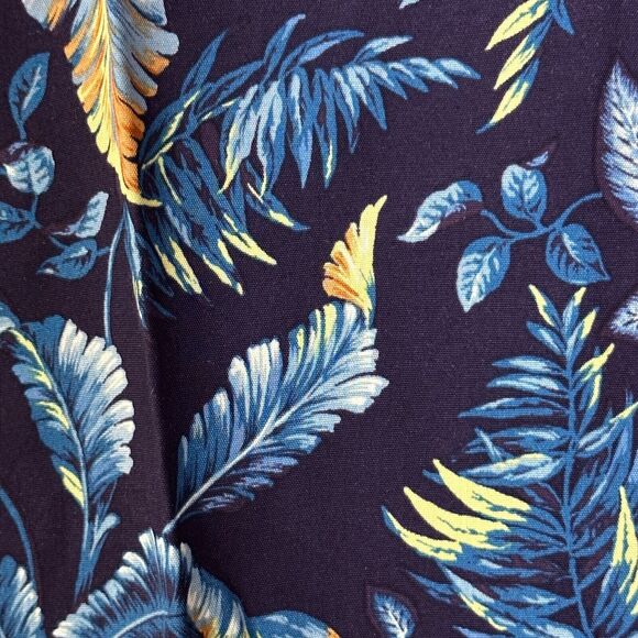 Sandrine Rose Leaf Print Button Up Blouse Women XS NWT Oversized Made in USA - Picture 8 of 8